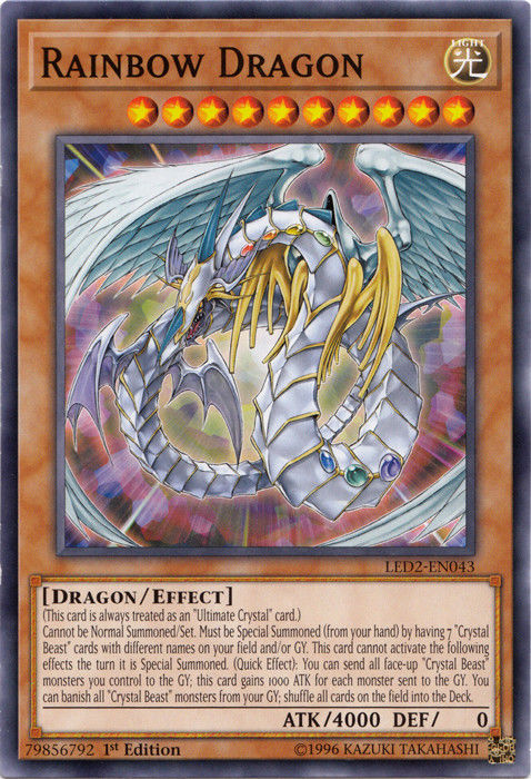 Rainbow Dragon [LED2-EN043] Common Yu-Gi-Oh!