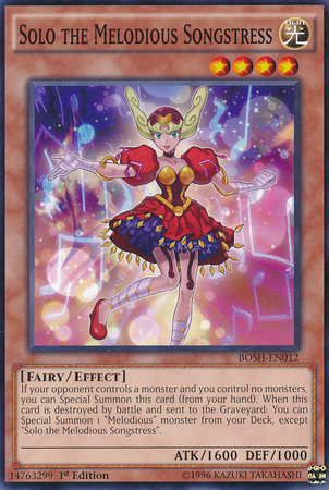 Solo the Melodious Songstress [BOSH-EN012] Common Yu-Gi-Oh!