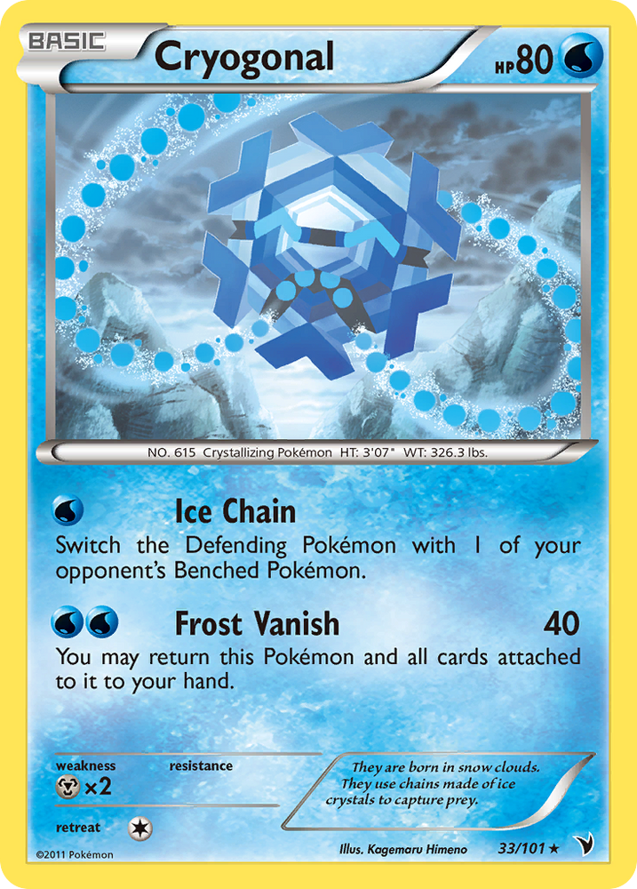 Cryogonal (33/101) [Black & White: Noble Victories] Pokémon