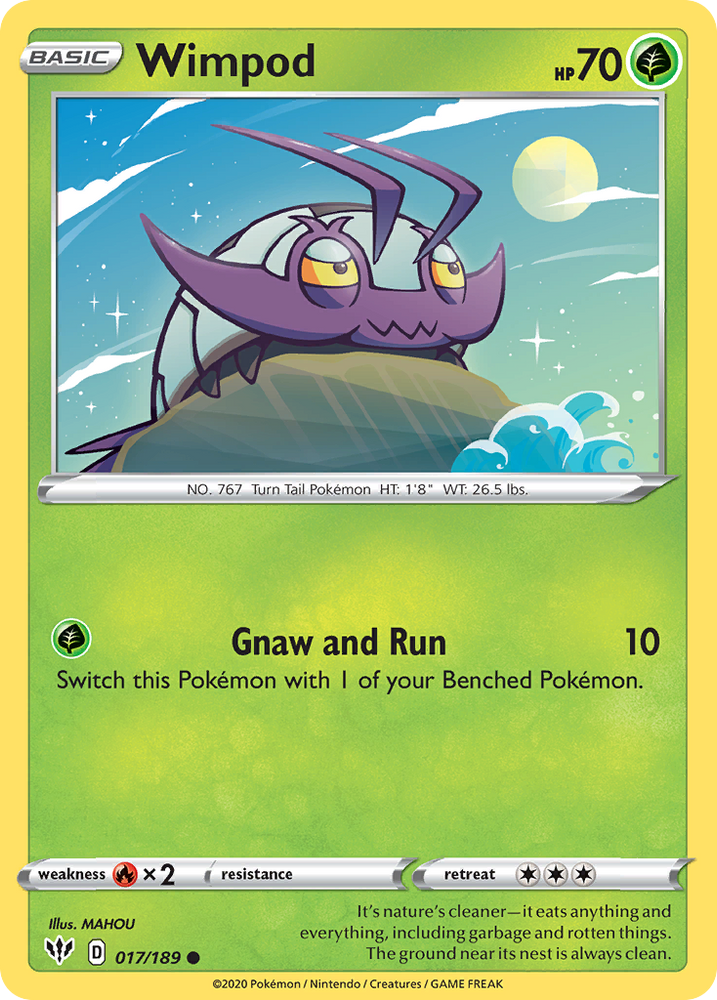 Wimpod (017/189) [Sword & Shield: Darkness Ablaze] Pokémon