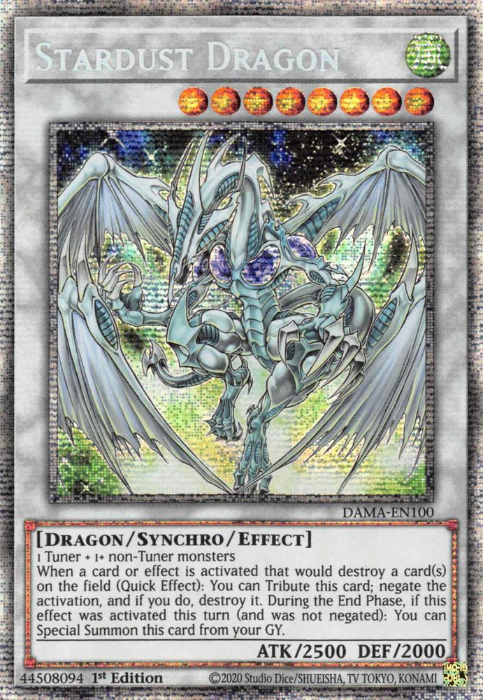 Stardust Dragon [DAMA-EN100] Starlight Rare Yu-Gi-Oh!