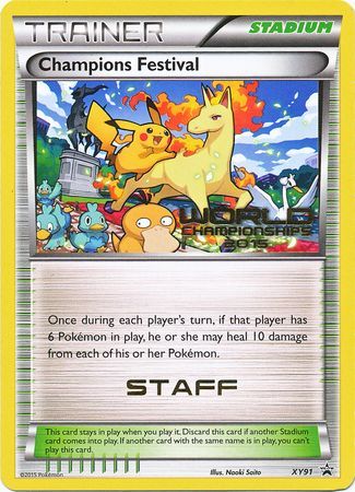 Champions Festival 2015 Staff (XY91) [XY: Black Star Promos] Pokémon