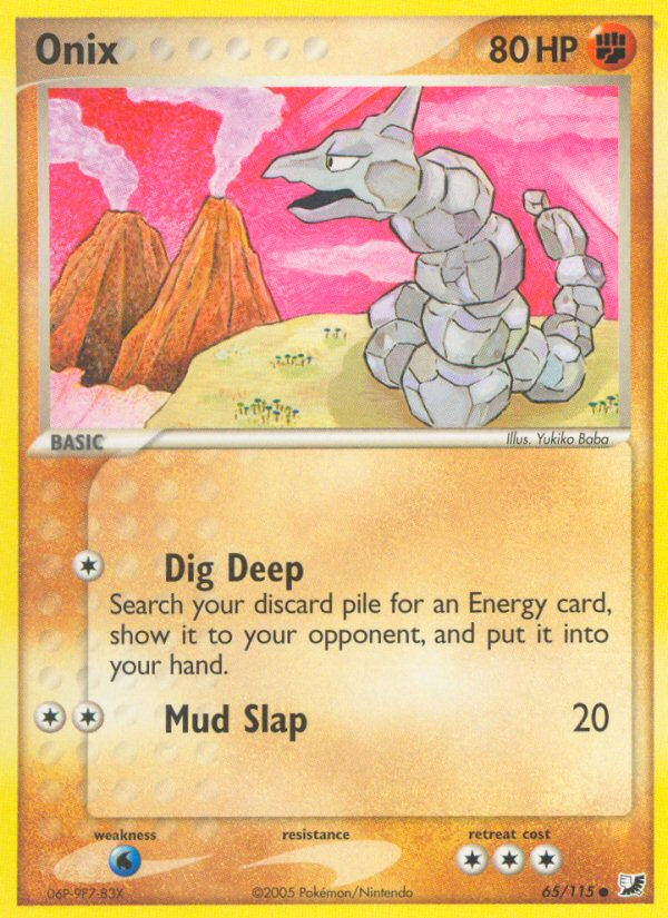 Onix (65/115) [EX: Unseen Forces] Pokémon