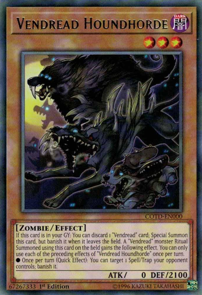 Vendread Houndhorde [COTD-EN000] Rare Yu-Gi-Oh!