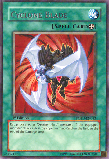 Cyclone Blade [POTD-EN043] Rare Yu-Gi-Oh!