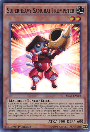 Superheavy Samurai Trumpeter [SECE-EN008] Super Rare Yu-Gi-Oh!