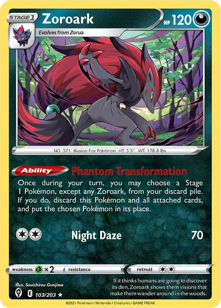 Zoroark (103/203) [Sword & Shield: Evolving Skies] Pokémon