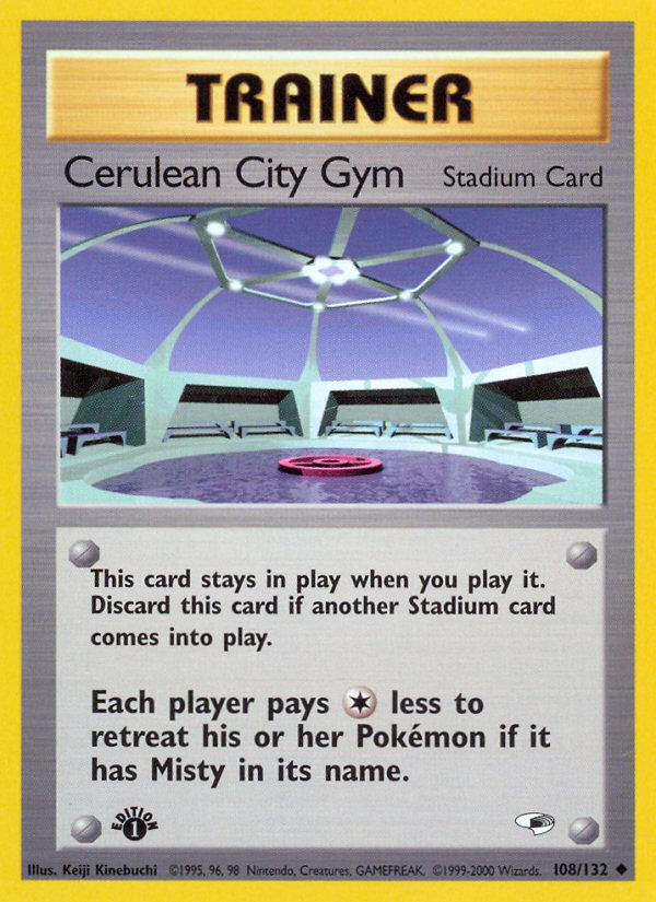 Cerulean City Gym (108/132) [Gym Heroes 1st Edition] Pokémon