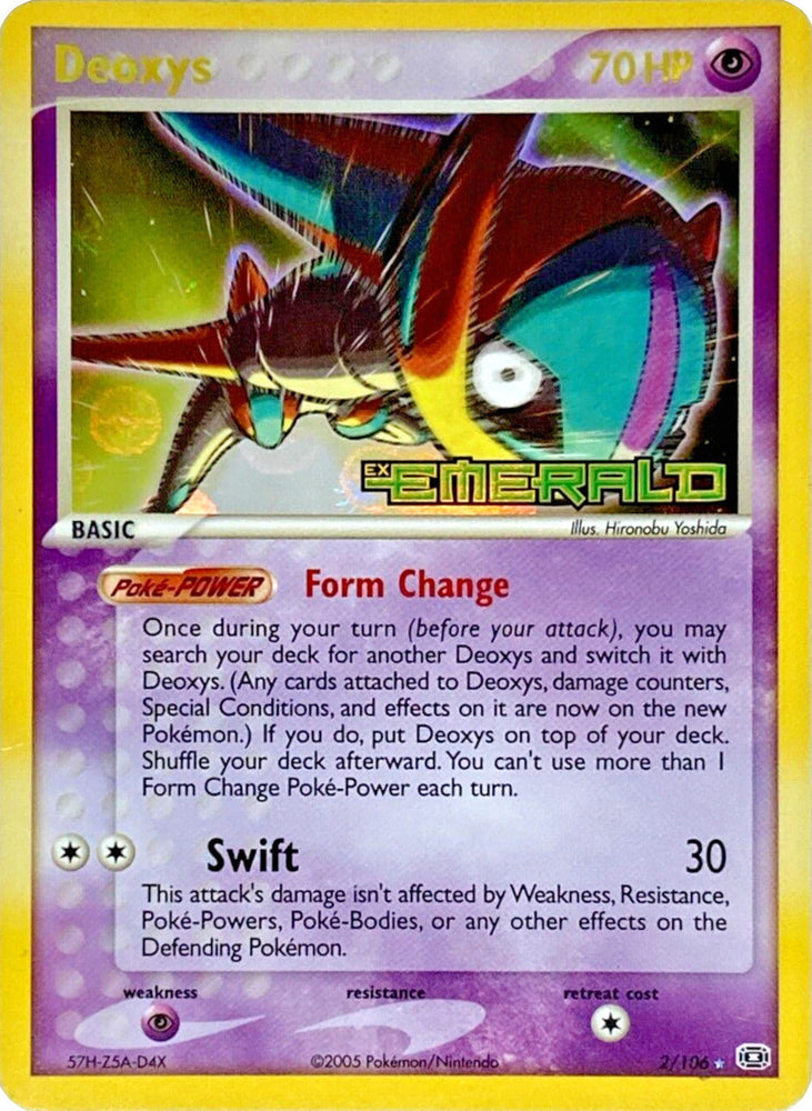 Deoxys (2/106) (Stamped) [EX: Emerald] Pokémon
