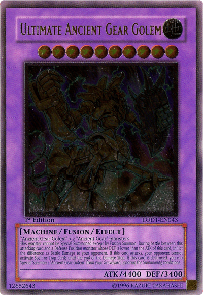 Ultimate Ancient Gear Golem [LODT-EN043] Ultimate Rare Yu-Gi-Oh!