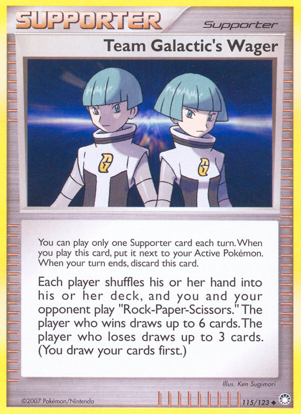 Team Galactic's Wager (115/123) [Diamond & Pearl: Mysterious Treasures] Pokémon