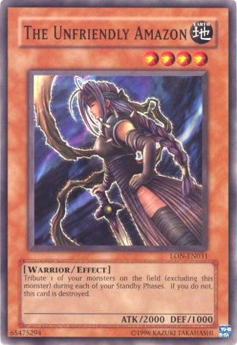 The Unfriendly Amazon [LON-EN031] Common Yu-Gi-Oh!