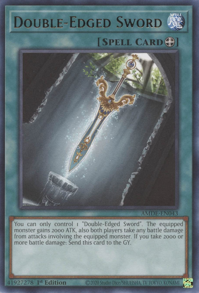 Double-Edged Sword [AMDE-EN043] Rare Yu-Gi-Oh!