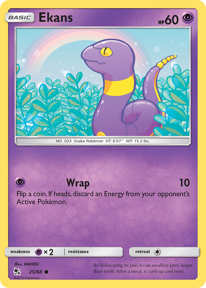 Ekans (25/68) [Sun & Moon: Hidden Fates] Pokémon
