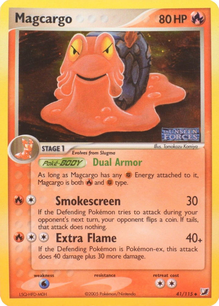 Magcargo (41/115) (Stamped) [EX: Unseen Forces] Pokémon