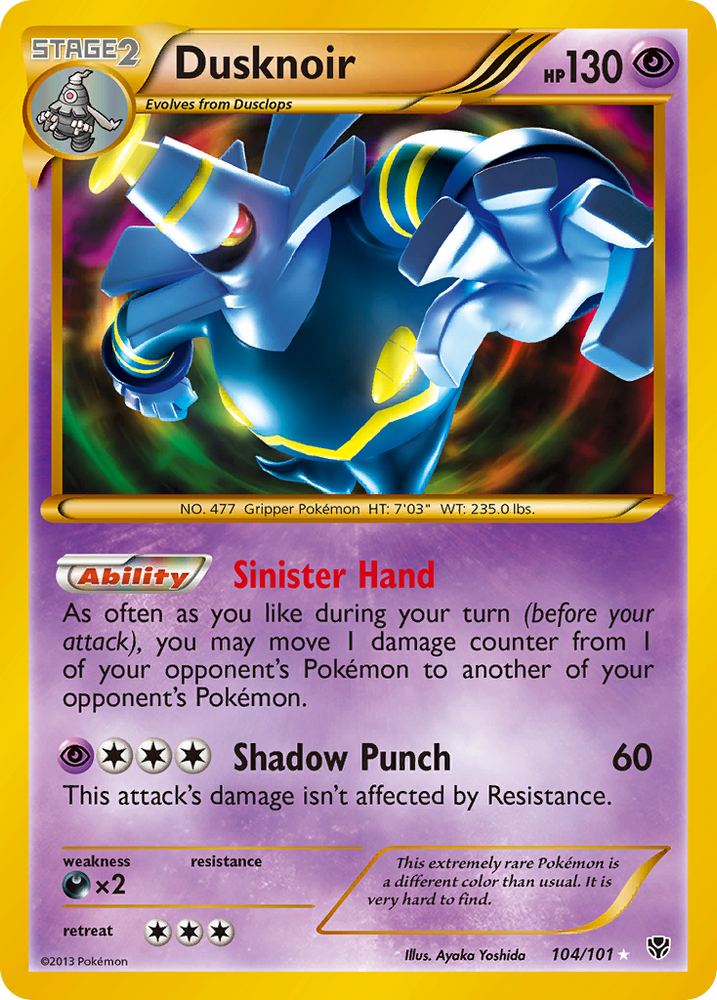 Dusknoir (104/101) [Black & White: Plasma Blast] Pokémon