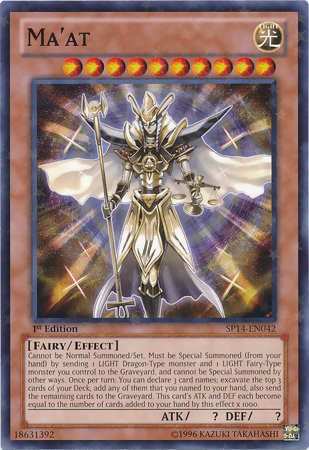 Ma'at [SP14-EN042] Starfoil Rare Yu-Gi-Oh!