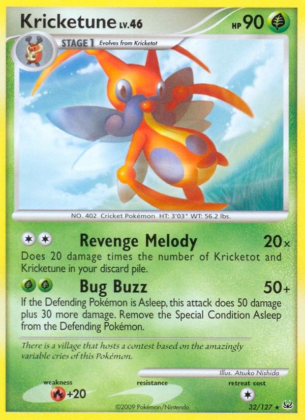Kricketune (32/127) [Platinum: Base Set] Pokémon