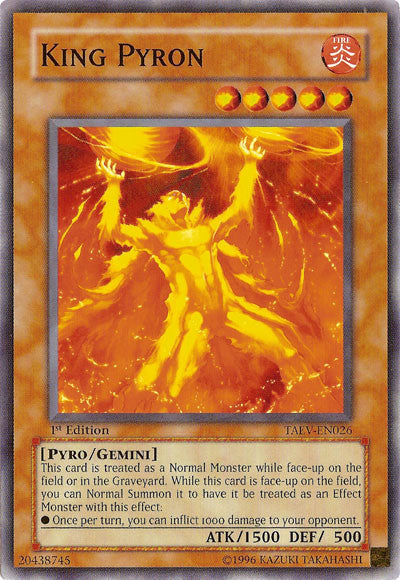 King Pyron [TAEV-EN026] Common Yu-Gi-Oh!