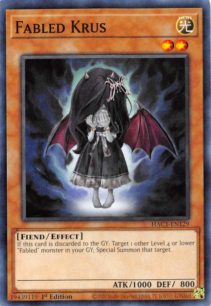 Fabled Krus [HAC1-EN129] Common Yu-Gi-Oh!