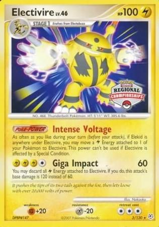 Electivire (3/130) (Regional Championship Promo) [Diamond & Pearl: Base Set] Pokémon