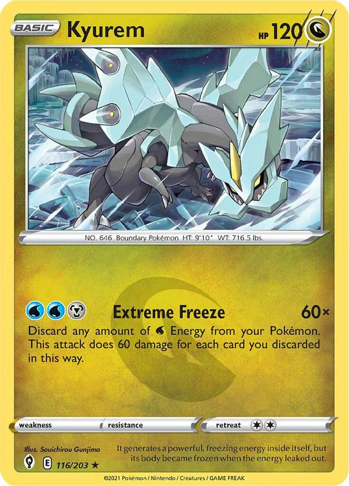 Kyurem (116/203) [Sword & Shield: Evolving Skies] Pokémon