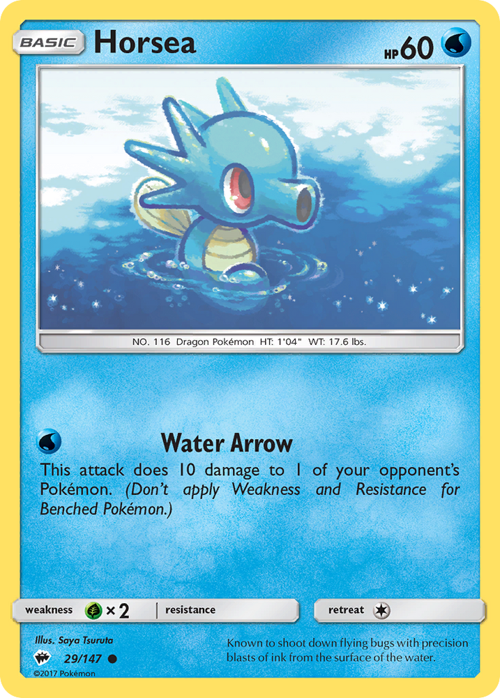 Horsea (29/147) [Sun & Moon: Burning Shadows] Pokémon
