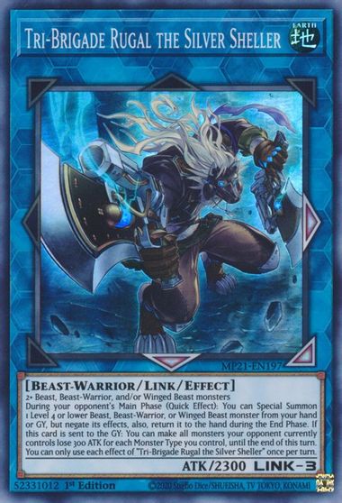 Tri-Brigade Rugal the Silver Sheller [MP21-EN197] Super Rare Yu-Gi-Oh!