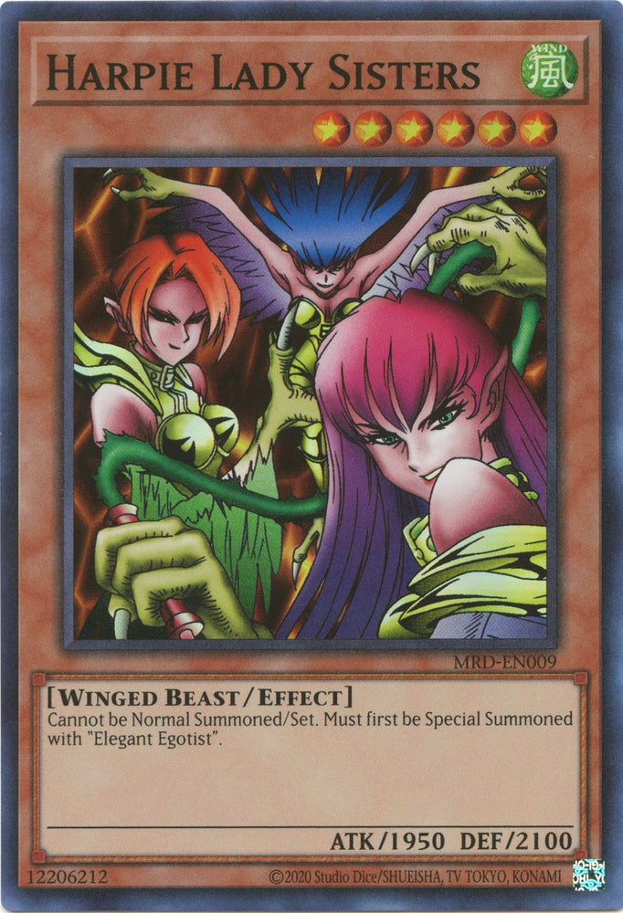 Harpie Lady Sisters (25th Anniversary) [MRD-EN009] Super Rare Yu-Gi-Oh!