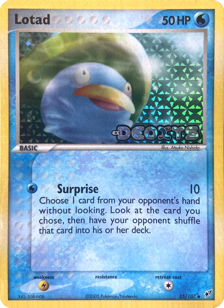 Lotad (35/107) (Stamped) [EX: Deoxys] Pokémon