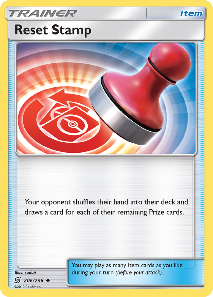 Reset Stamp (206/236) [Sun & Moon: Unified Minds] Pokémon