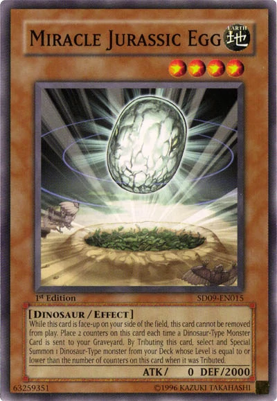 Miracle Jurassic Egg [SD09-EN015] Common Yu-Gi-Oh!