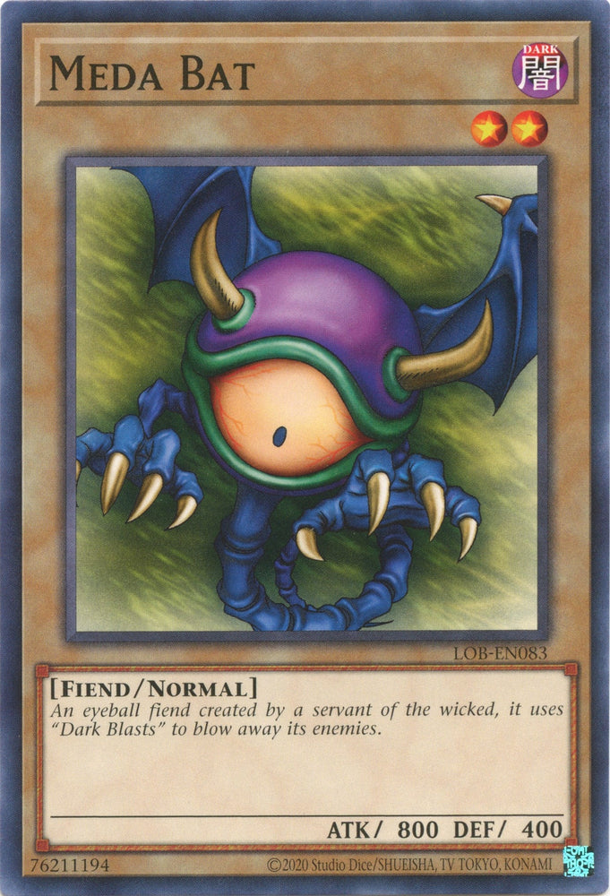 Meda Bat (25th Anniversary) [LOB-EN083] Common Yu-Gi-Oh!