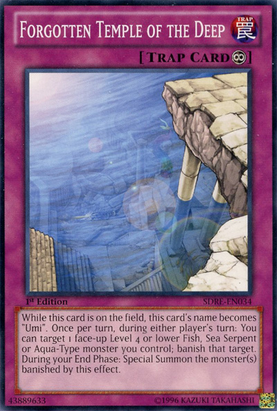 Forgotten Temple of the Deep [SDRE-EN034] Common Yu-Gi-Oh!
