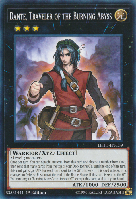 Dante, Traveler of the Burning Abyss [LEHD-ENC39] Common Yu-Gi-Oh!