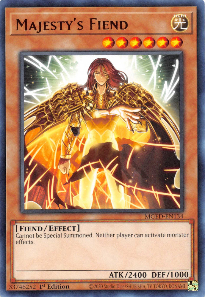 Majesty's Fiend [MGED-EN134] Rare Yu-Gi-Oh!