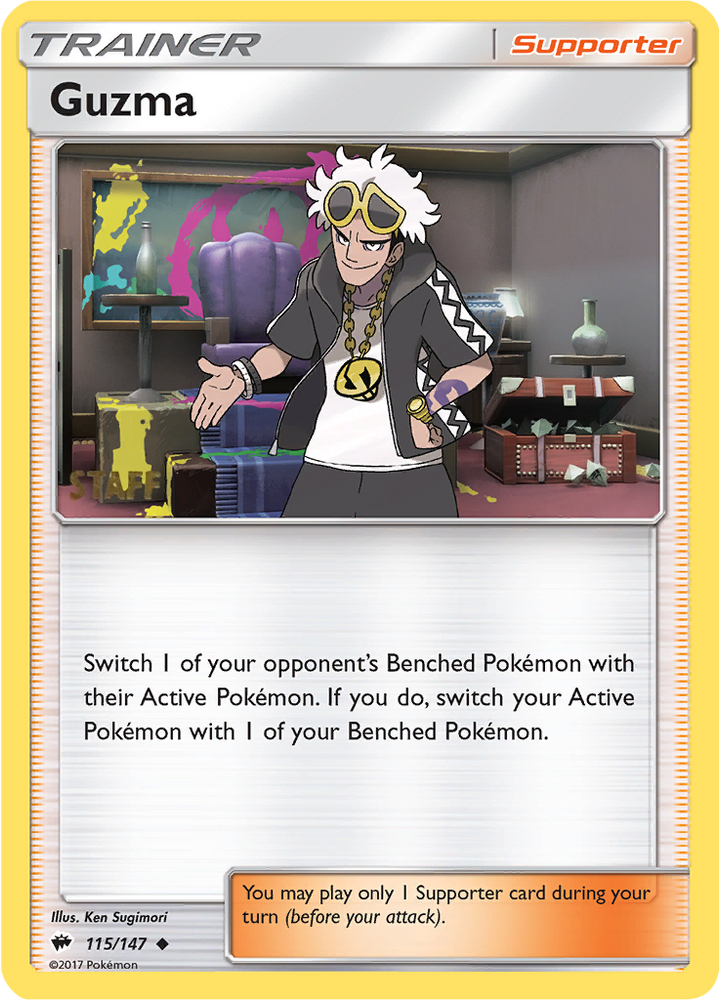 Guzma (115/147) (Regional Championships Staff) [Sun & Moon: Burning Shadows] Pokémon