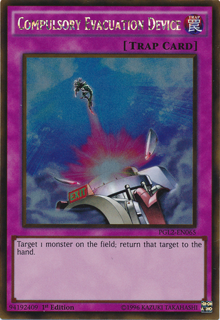 Compulsory Evacuation Device [PGL2-EN065] Gold Rare Yu-Gi-Oh!