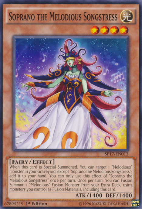 Soprano the Melodious Songstress [SP17-EN013] Common Yu-Gi-Oh!