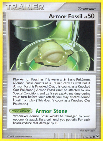 Armor Fossil (119/127) [Platinum: Base Set] Pokémon