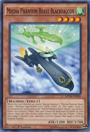 Mecha Phantom Beast Blackfalcon [MP14-EN009] Common Yu-Gi-Oh!