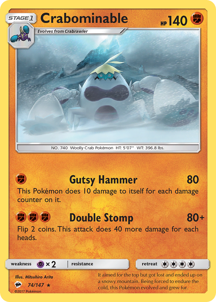 Crabominable (74/147) [Sun & Moon: Burning Shadows] Pokémon