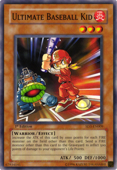 Ultimate Baseball Kid [SD3-EN009] Common Yu-Gi-Oh!