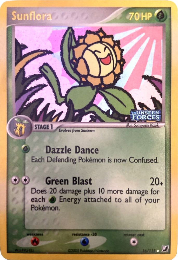 Sunflora (16/115) (Stamped) [EX: Unseen Forces] Pokémon
