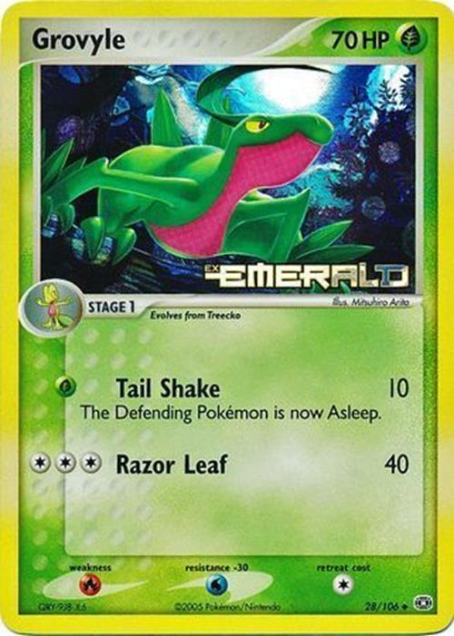 Grovyle (28/106) (Stamped) [EX: Emerald] Pokémon