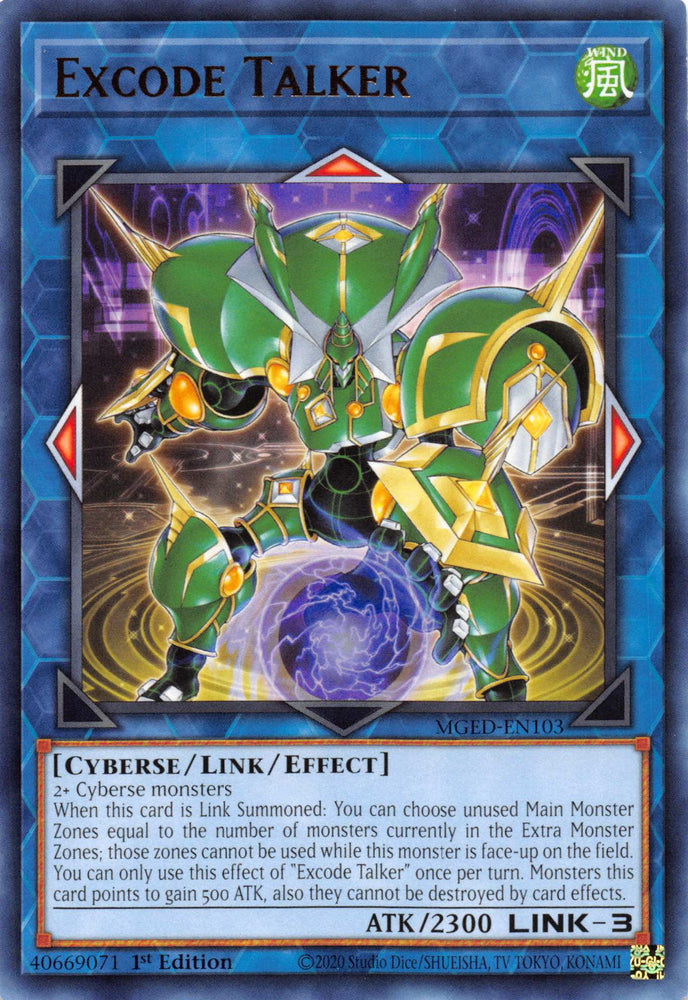 Excode Talker [MGED-EN103] Rare Yu-Gi-Oh!