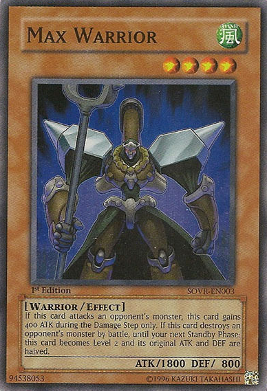 Max Warrior [SOVR-EN003] Super Rare Yu-Gi-Oh!