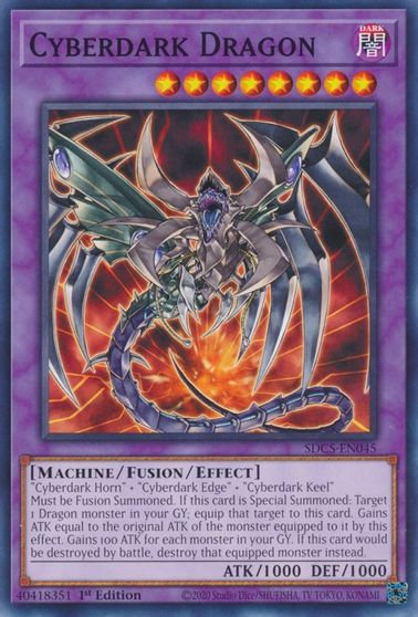 Cyberdark Dragon [SDCS-EN045] Common Yu-Gi-Oh!