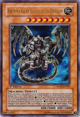Ancient Gear Gadjiltron Dragon [SD10-EN001] Ultra Rare Yu-Gi-Oh!