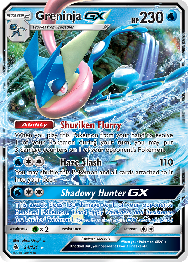 Greninja GX (24/131) [Sun & Moon: Forbidden Light] Pokémon